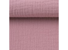 Double Gauze Musselin Jenke Uni altrosa